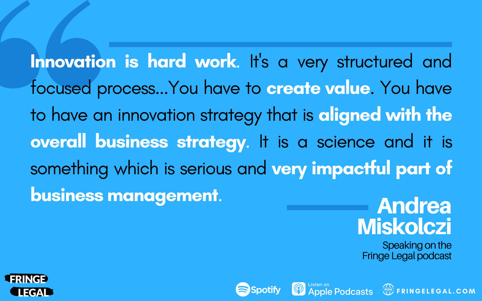 Andrea Miskolczi on Innovation and Transformation